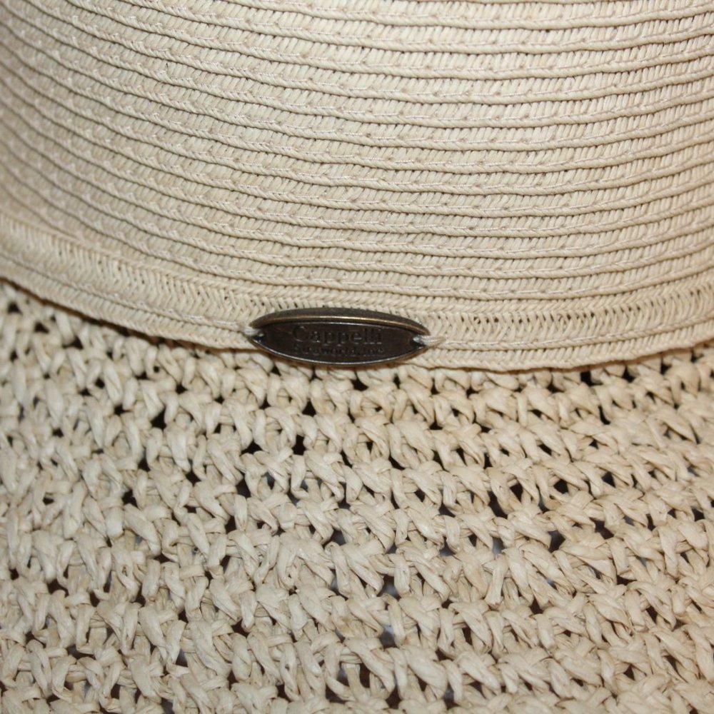 Vintage Cappelli Prairie Straw Sun Hat - Picture 2 of 5